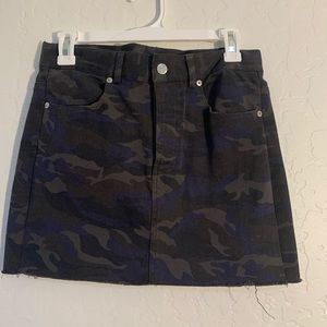 Camo Mini Skirt NWT